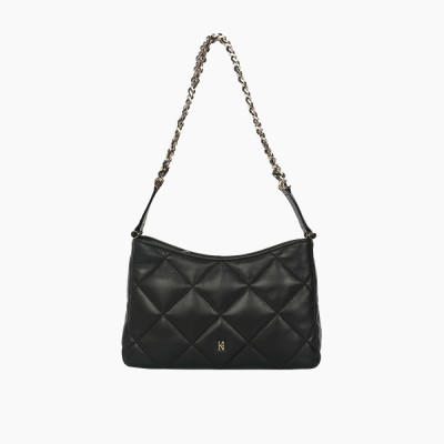 Leather rhombic chain underarm bag with advanced sense underarm bag